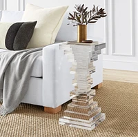 Stacked Acrylic Accent Table (10")