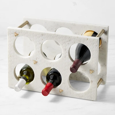 Williams Sonoma Honeycomb Marble Wine Rack