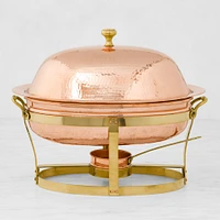 Williams Sonoma Copper Oval Chafing Dish, 2 1/2-Qt.