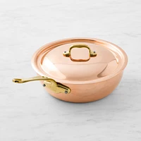 Mauviel M'150B Copper Curved Splayed Saute Pan 3 1/2-Qt.