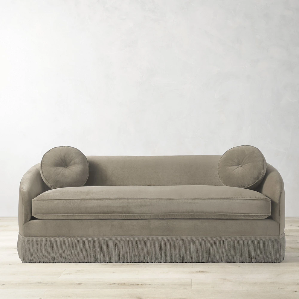 Camile Sofa with Samuel & Sons Fringe (76")