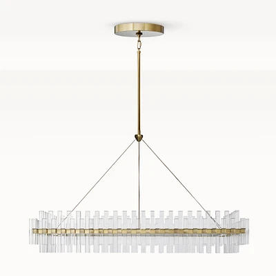 Phoebe Linear LED Crystal Chandelier