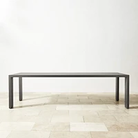 Larnaca Outdoor Slate Grey Metal Dining Table (94"-108")