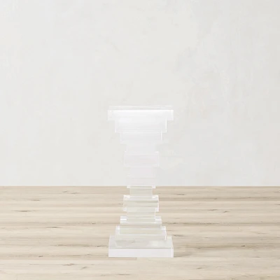 OPEN BOX: Stacked Acrylic Accent Table