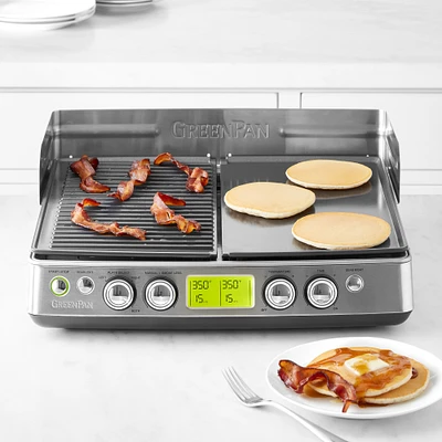 GreenPan™ Premiere Smoke-Less Grill & Griddle with Ceramic Nonstick Coating