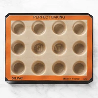 Silpat Nonstick Perforated Aluminum Baking Tray and Silpat Nonstick Muffin Pan, 12-Well