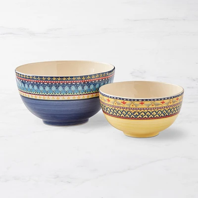 Sicily Ceramic Mixing Bowls, Set of 2