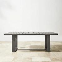 Santa Barbara Outdoor Metal Rectangular Dining Table (84")