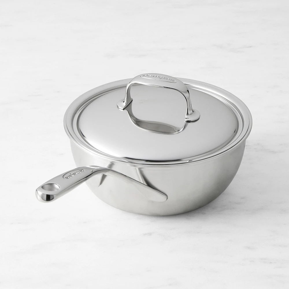 Demeyere Atlantis Stainless-Steel Saucier, 2-Qt.