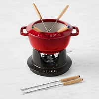 Staub Enameled Cast Iron Fondue Pot, 1 3/4 Qt.