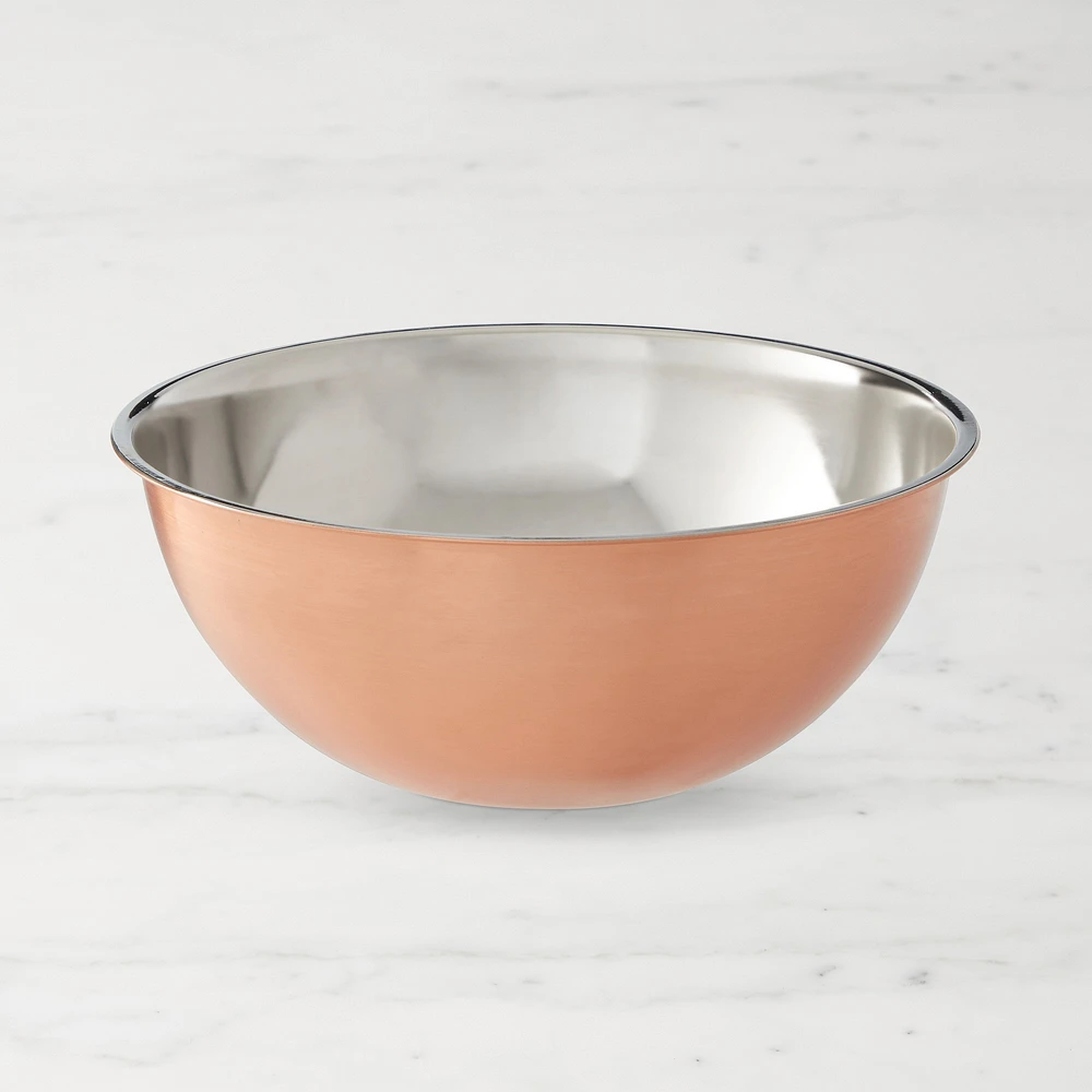 Williams Sonoma Copper Restaurant Mixing Bowls