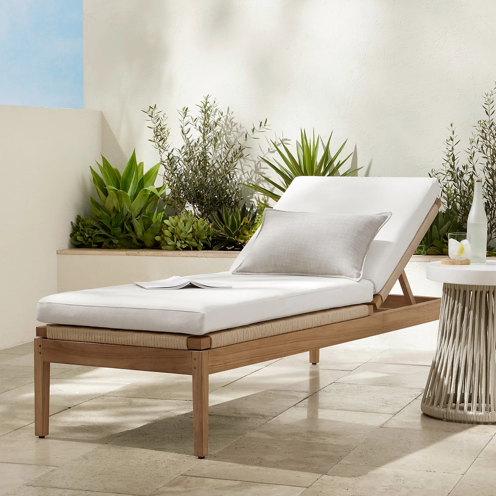 Pasadena Outdoor Teak Chaise