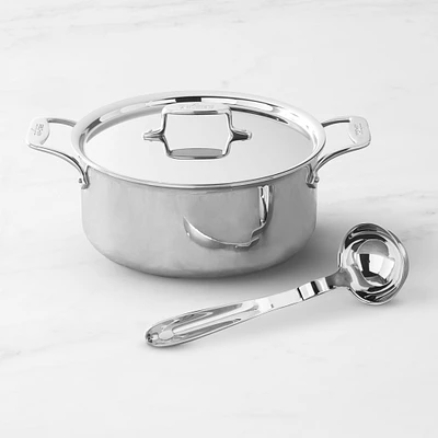 All-Clad D5® Stainless-Steel Ultimate Soup Pot with Ladle, 6-Qt.