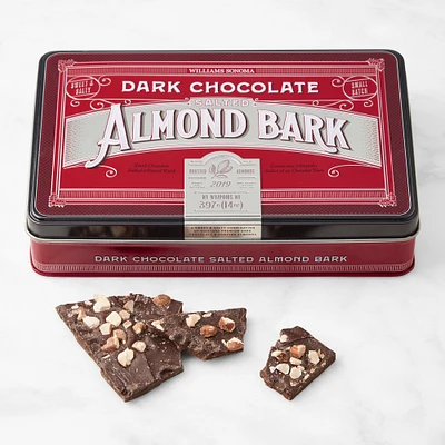 Williams Sonoma Dark Chocolate Salted Almond Bark