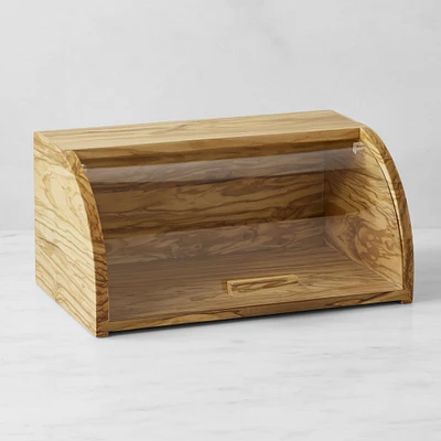 Williams Sonoma Olivewood Bread Box