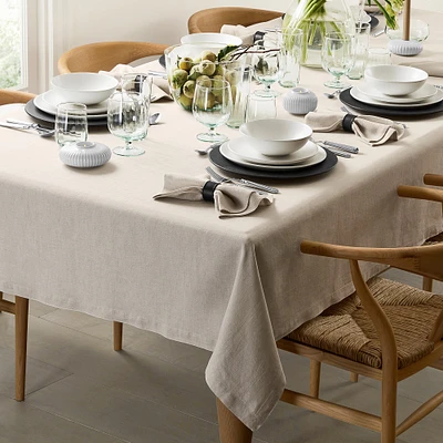 Italian Washed Linen Tablecloth