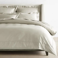 Signature 1000 Thread Count Sateen Duvet Cover & Shams, Light Grey