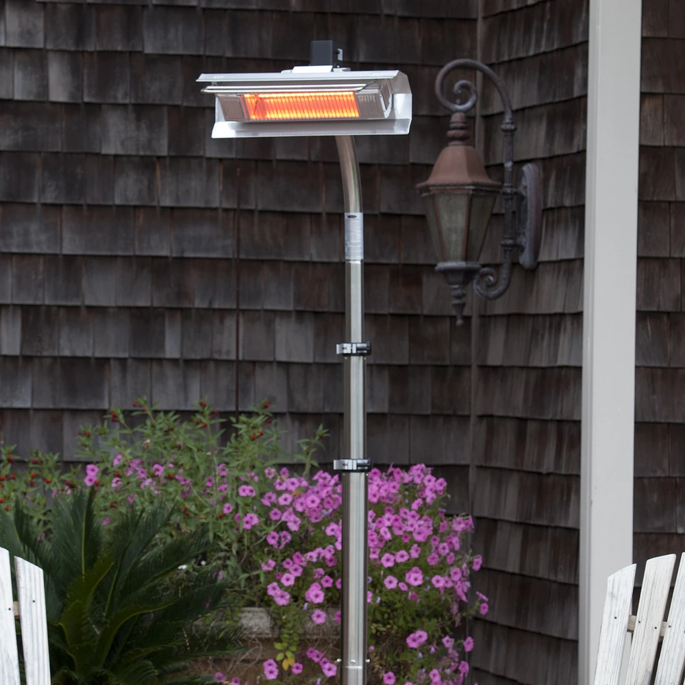 Stainless Steel Pole Mounted Infrared Patio Heater (22")