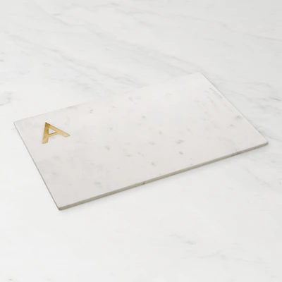 Marble & Brass Monogram Board