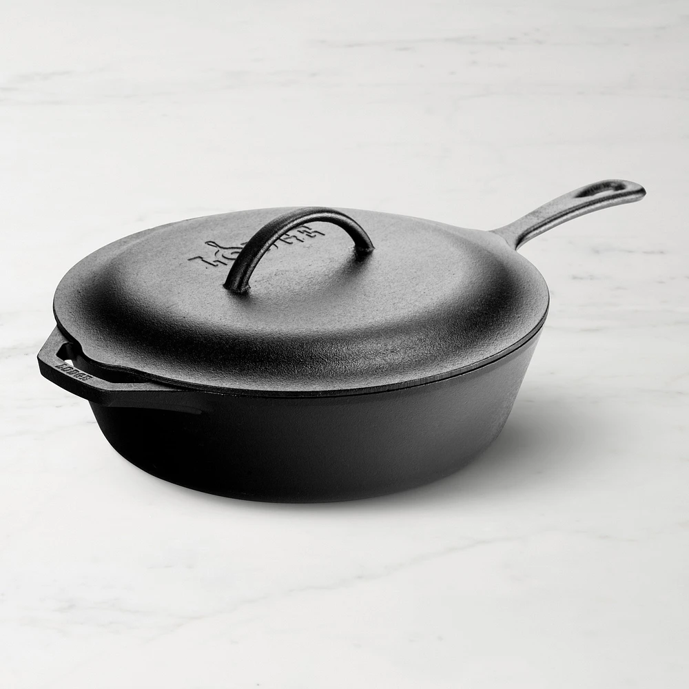 Lodge Cast Iron Covered Deep Skillet