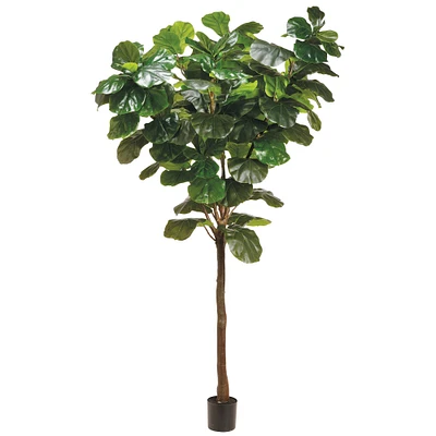 EVA Faux Fiddle Leaf Tree in Pot, 108"