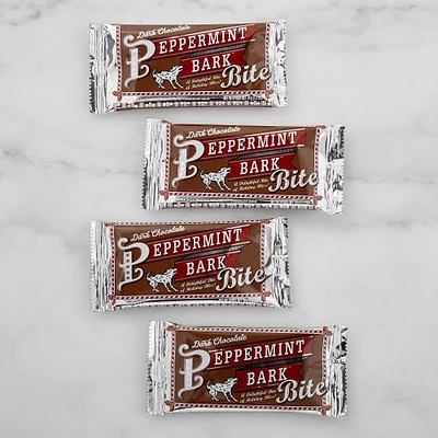 Williams Sonoma Dark Chocolate Peppermint Bark Bites, Set of 4