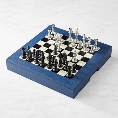 THE GEORGE x Williams Sonoma Home Leather Chess and Checkers