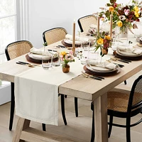 Linen Double Hemstitch Table Runner