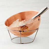 Mauviel Copper Beating Bowl with Metal Stand