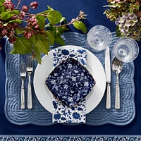 Marlo Thomas x Williams Sonoma Blue Floral Appetizer Plates, Set of 4