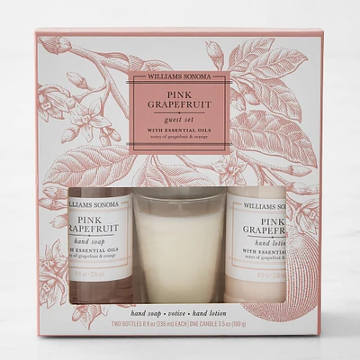 Williams Sonoma Pink Grapefruit Guest Set