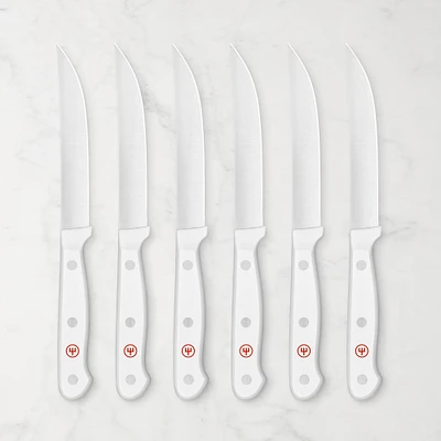 Wüsthof Gourmet White Steak Knives, Set of 6