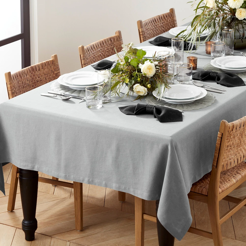 Italian Washed Linen Tablecloth