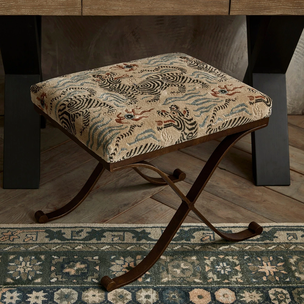 Lotta Dragon Print Stool (22")