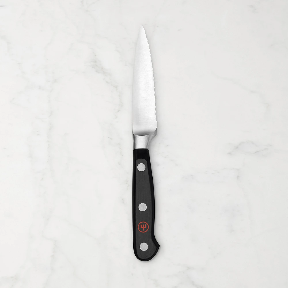 Wüsthof Classic Full Serrated Paring Knife, 3 1/2"