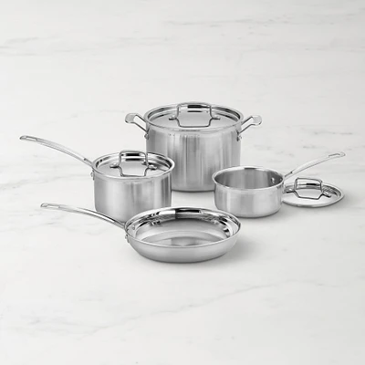 Cuisinart MultiClad Pro Tri-Ply Stainless-Steel 7-Piece Cookware Set