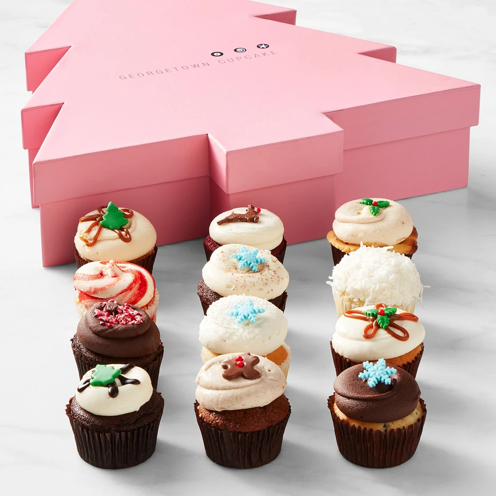 Georgetown Cupcake Holiday Cupcake Box, Set of 12