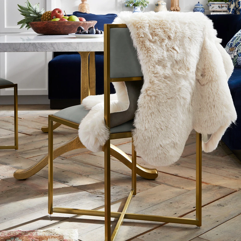 Faux Sheepskin Chair Cover