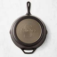 Monogrammed Lodge Seasoned Cast Iron Skillet, 12"