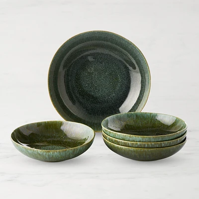 Cyprus Reactive Glaze Pasta Bowl Set with Serving