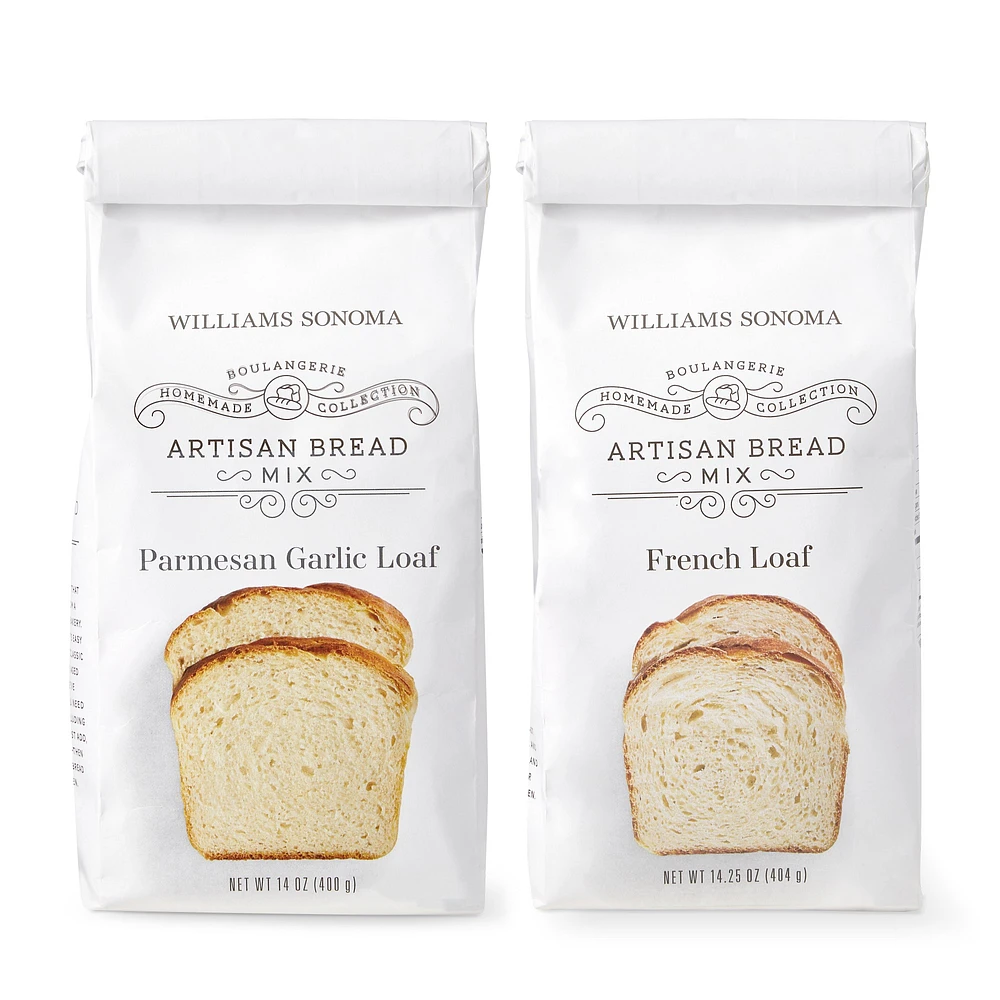 Williams Sonoma Artisan French Bread & Parmesan Garlic Bread Mix Set