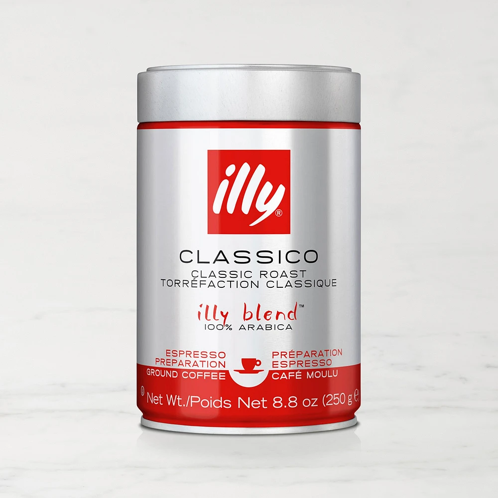 illy Ground Espresso Classico Coffee Medium Roast