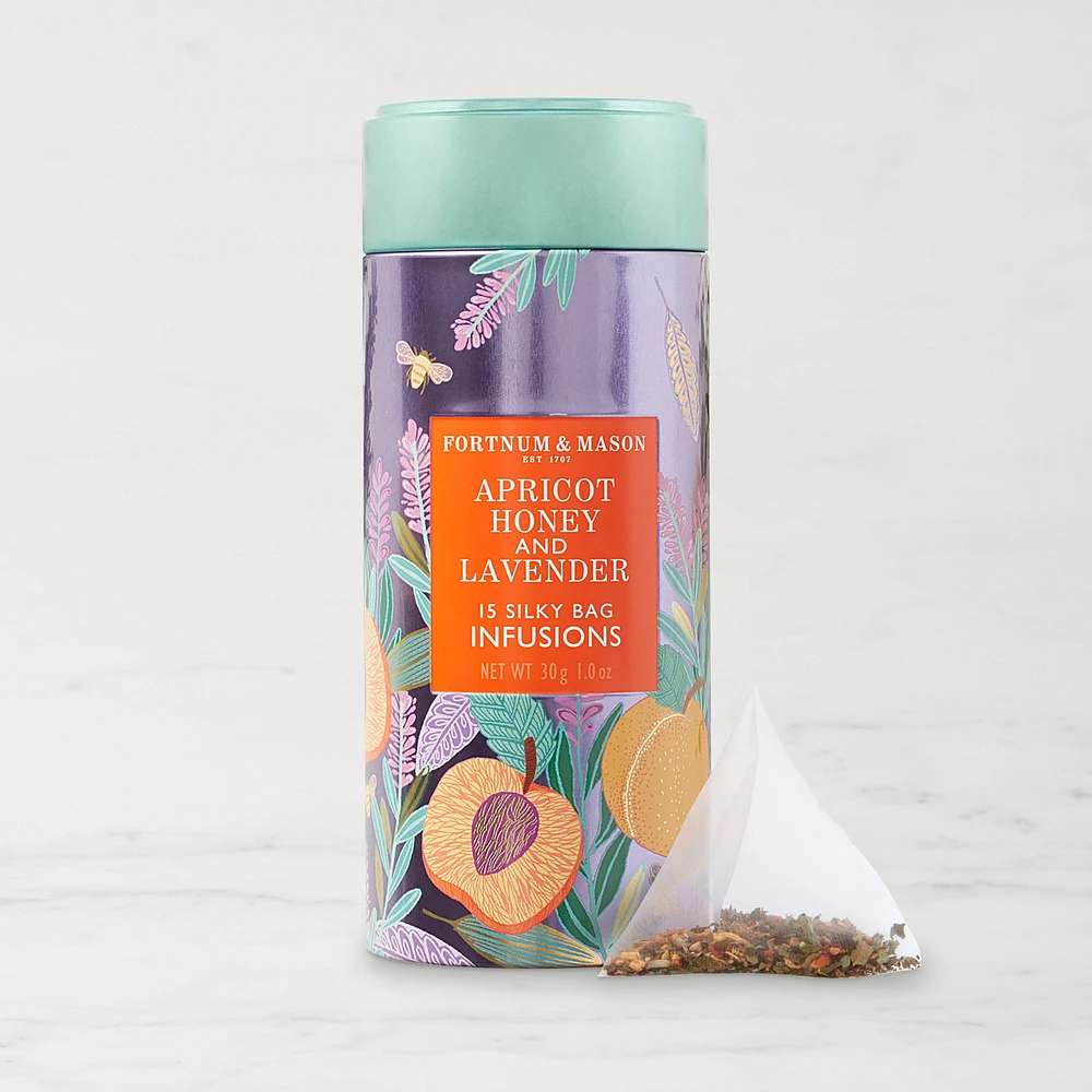 Fortnum & Mason Apricot Honey and Lavender Infusion Tea Bags, Set of 15