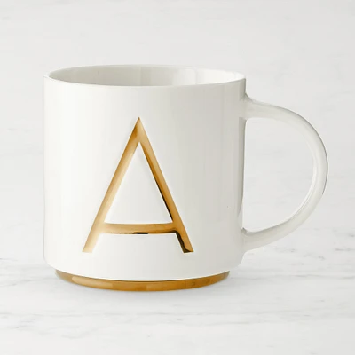 Gold Monogram Mug