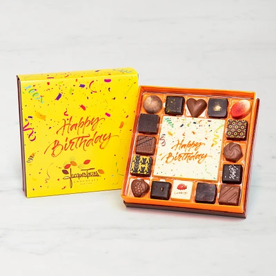 Jacques Torres Assorted Bonbons, 16-Piece, Happy Birthday