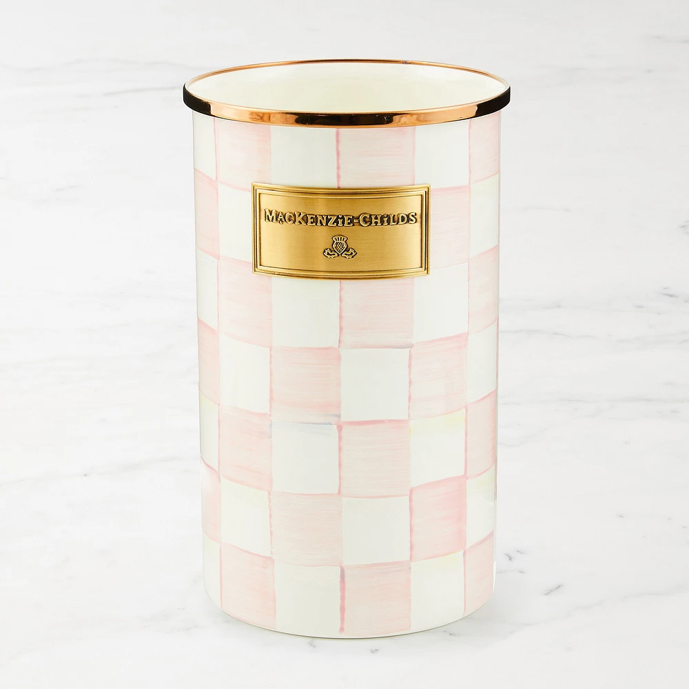 MacKenzie-Childs Rosy Check Utensil Holder