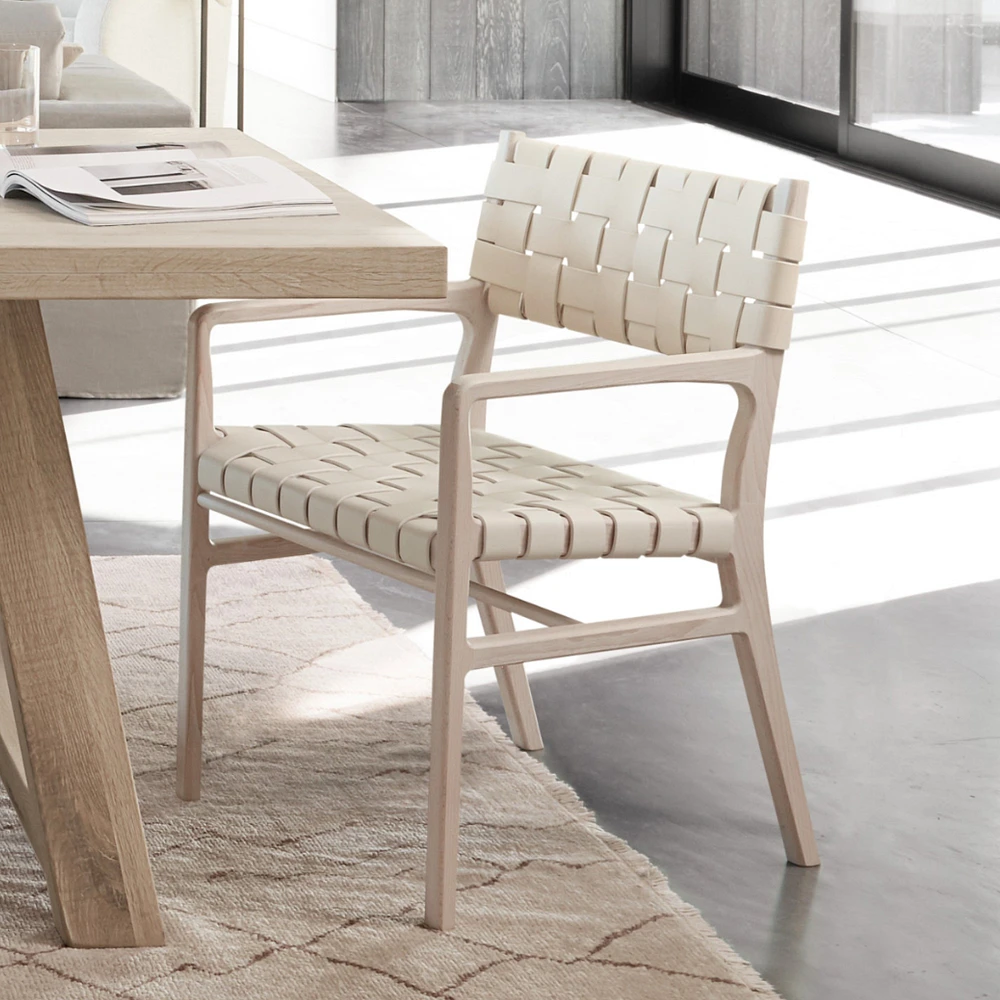 Stratton Dining Armchair, Ivory