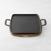 All-Clad Enameled Cast Iron Griddle with Trivet, 11"