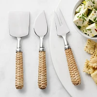 Light Woven Cheese Knives, Set of 3