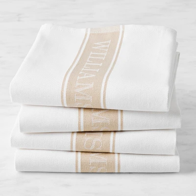 Williams Sonoma Classic Logo Towels, Set of 4